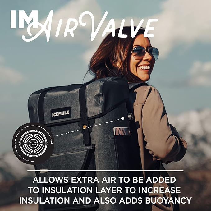 ICEMULE Urbano Backpack Cooler – Padded Straps, 100% Waterproof, 24+ Hours Cooling, Soft Sided Cooler for Hiking, Camping & Picnics, 30 Liter, Fits 20 Cans + Ice, Snow Grey