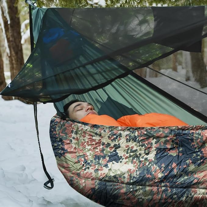 Hammock Underquilt for Camping Hammock, Warm Insulation Ultralight 4 Season Under Quilt for Hammocks, Portable for Hiking, Backpacking