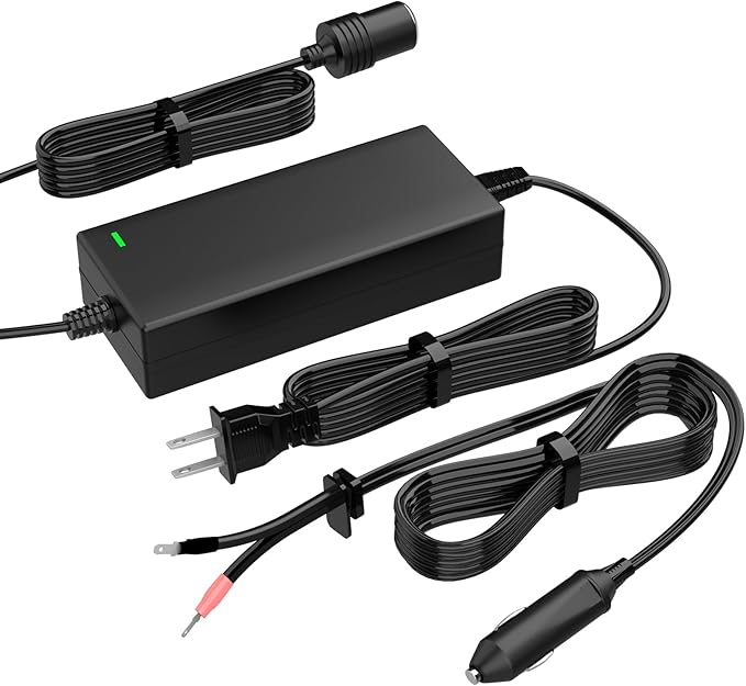 12V Cooler Power Cord Compatible with Coleman Cooler,Replacement for Coleman Cooler 5640 Power Adapter,Thermoelectric Electric Cooler Replacement Plug ﻿