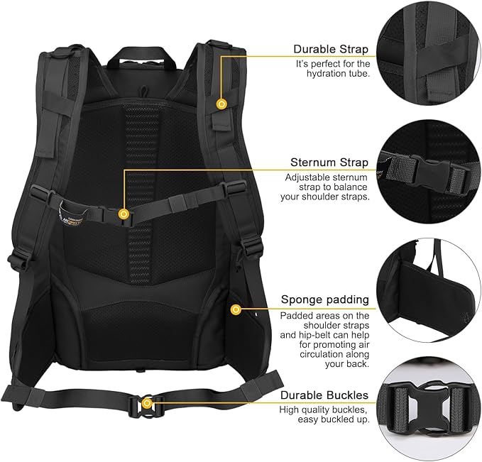 Mardingtop 40L Molle Tactical Backpack,Military backpack for Men, Cordura Backpack for Hiking,Camping,Hunting