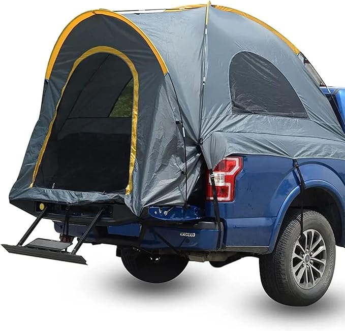 Truck Bed Tents, Pickup Truck Tent For 2 Person, Waterproof PU2000mm Double Layer & Windproof Portable Truck Bed Tent For Camping & Hiking (Color : 5.2FT)