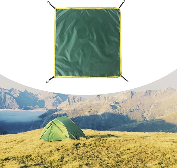 misppro Rainfly Accessory Waterproof Tent Cover Fits 3-4 Person Instant Tent, 3.6ftx3.6ft Portable Rainproof Tarp for Outdoor Camping