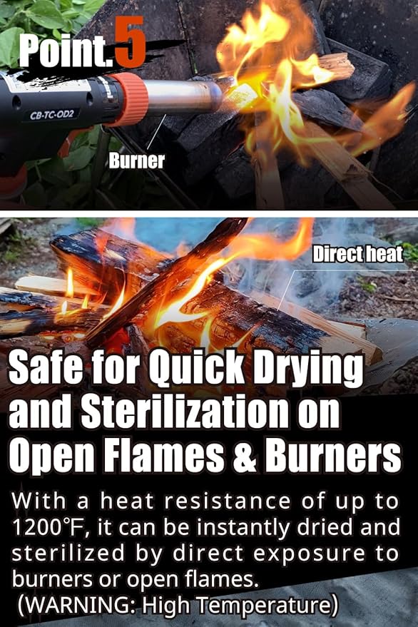 Ultralight 1/2oz Scrubber 316L Stainless Steel Cloth Heat Resistant 1200℉ Ultra-Durability Quick-Drying & Sterilization Backpacking Camp Hiking Trekking