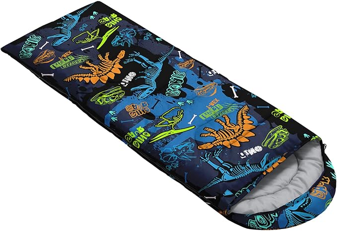 Kids Sleeping Bag for Boys Girls,3D Basketball Print-Lightweight Warm Portable Outdoor Indoor-Waterproof Cold Weather Resistant Sleeping Bag for Camping Hiking