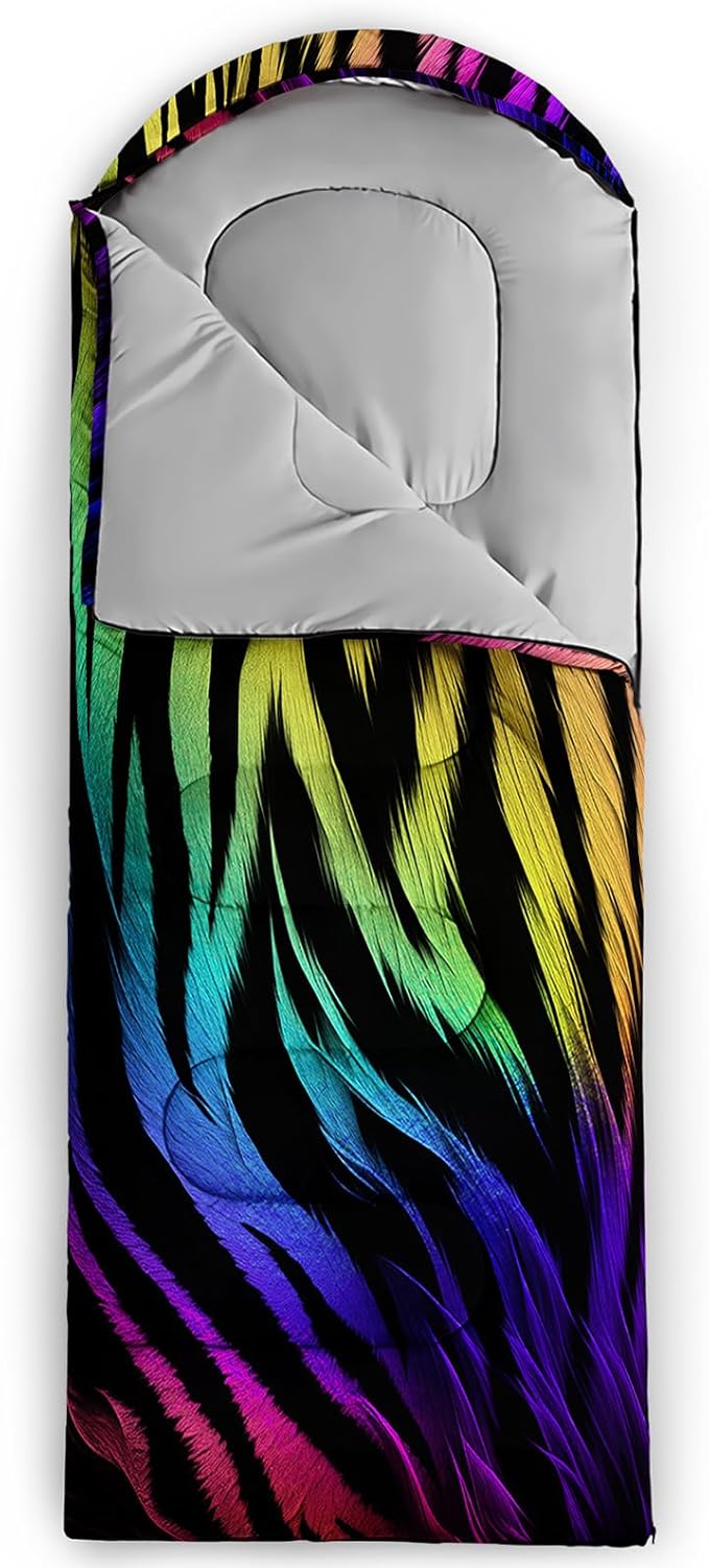Print sleeping bag,sleeping bags,Outdoor Camping Sleeping Bag，Suitable For Children Boys And Girls Portable,Waterproof,Compact And Lightweight,Great For Outdoor Camping,Backpacking And Hiking