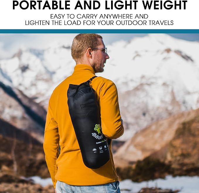 4Monster Down Camping Blanket - Outdoor Travel Quilt Puffy 650 Fill, Packable, Lightweight,Wind & Waterproof | Ideal for Stadium, Backpacking,Picnics, Beach and Hiking