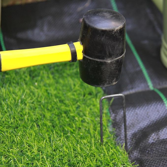 100 Pack 4x1 inch 11GA(0.12inch) Landscape Staples Garden Stakes Fence Netting Pins Ground Spikes Sod Cover Fabric Pegs Steel Uncoated