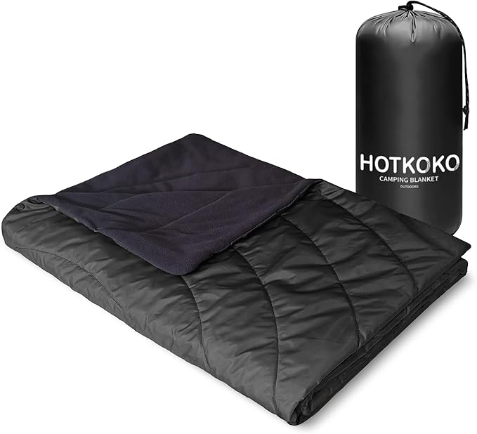 Waterproof Stadium Blanket, Fleece Camping Blanket Soft Warm Wearable Camp Blanket for Outdoor Camping, Picnic, Stadium, Sports, Beach, Car