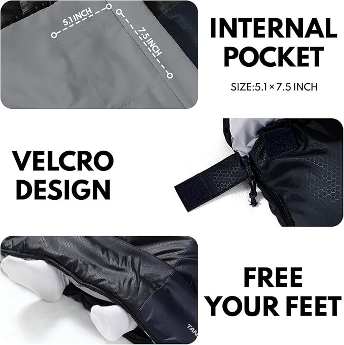 0 Degree XXL Sleeping Bags for Adults Cold Weather,Camping Sleeping Bag with Compression Sack for Winter Hiking, Hunting,Traveling