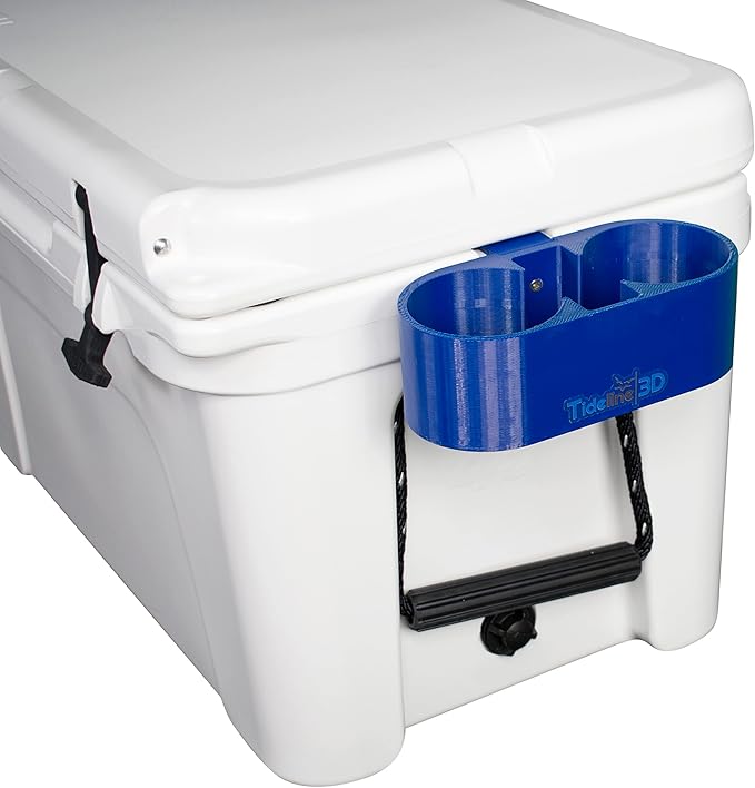 Tideline3D Cup Holder Compatible with YETI Coolers (Deep Blue, Fits YETI Tundra)