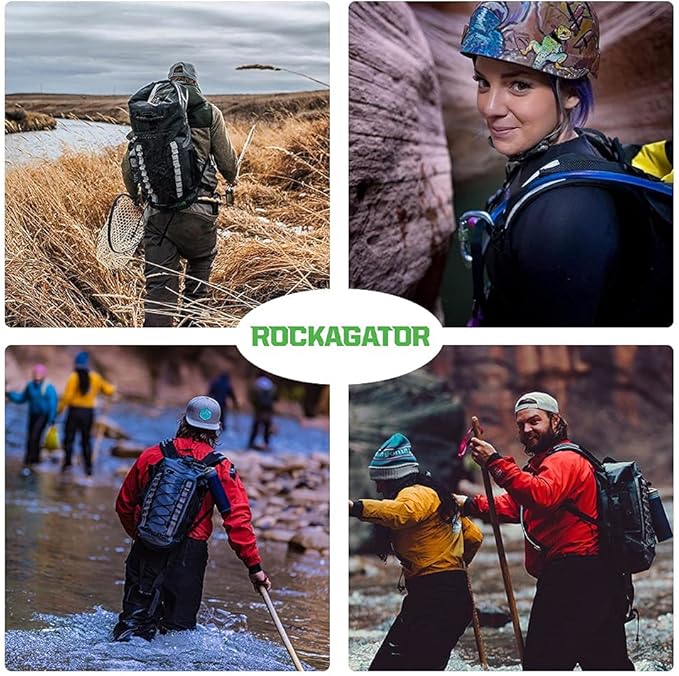 Rockagator Waterproof Backpack - HYDRIC Series Water Proof Floating Dry Bag River Pack (Yellow Jacket, 40 L)