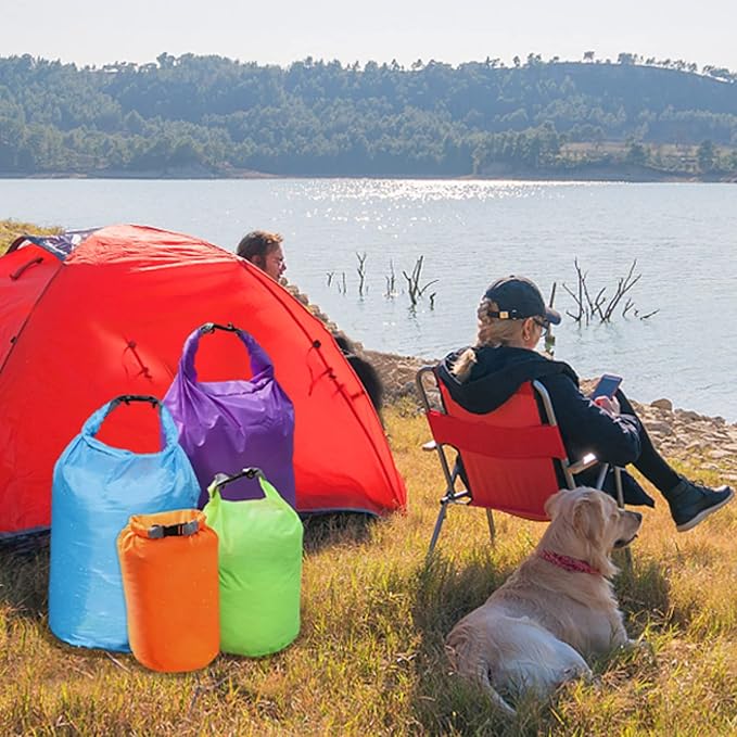 R2Depot Waterproof Dry Bag, 5L/10L/20L/40L/70L Dry Storage Bag for Kayaking, Gym, Hiking, Swimming (Blue, 70L)