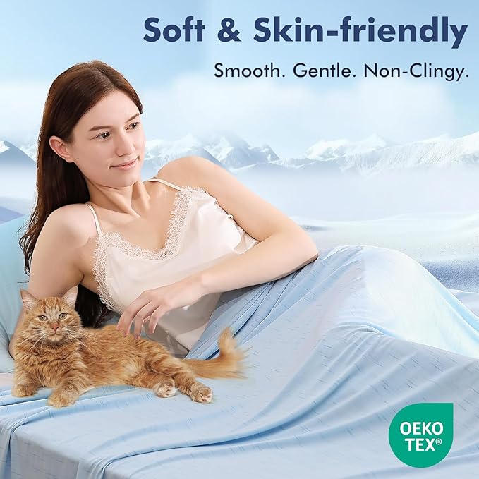 Elegear Cooling Blanket for Hot Sleepers, Double-Sided Arc-Chill® 3.0 Cooling Tech, Q-Max >0.5 Cool to Touch Cooling Blankets, Soft Breathable Summer Blanket for Night Sweats & Hot Flashes, Twin