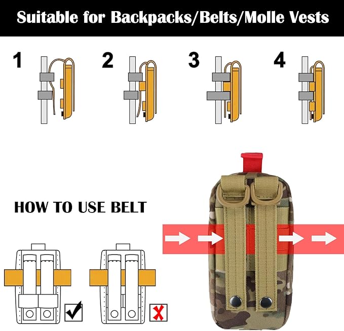 ifak Pouch Small Molle First aid Bag Empty Trauma Medical Bag Tactical Belt Pouch