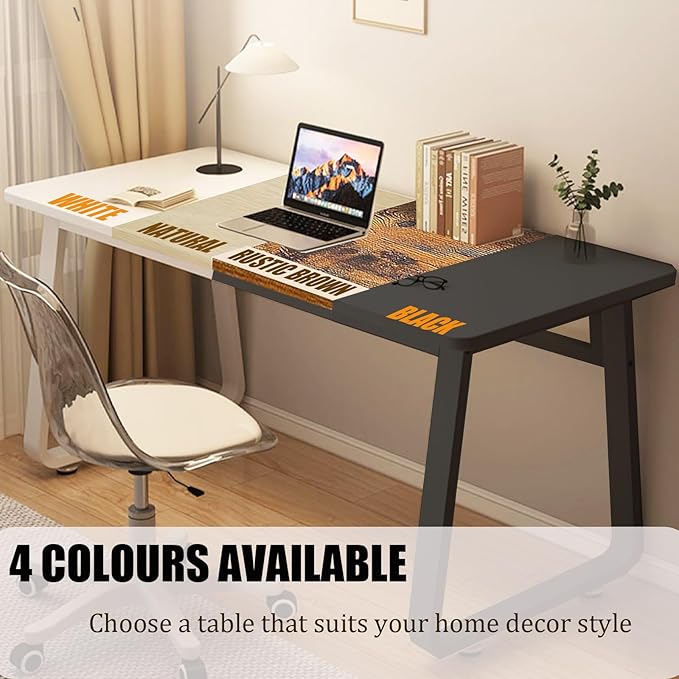 Computer Desk Modern Simple Style Desk for Home Office, 55 inch Small Writing Table or Bedroom