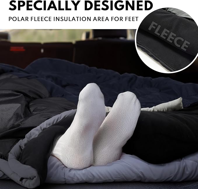 0 Degree XXL Sleeping Bags for Adults Cold Weather,Camping Sleeping Bag with Compression Sack for Winter Hiking, Hunting,Traveling