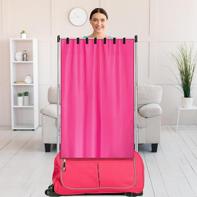 Privacy Curtain for Dance Bag Suitcase Portable Changing Room Privacy Curtain Without Rack Partition Screens for Dancer Backstage Accessories, Camping, Window Shades