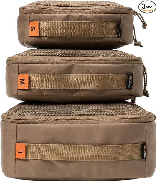 MAUHOSO Packing Cubes Set for Travel, Luggage Packing Organizers with Zipper,Travel Essentials for Backpack Tactical Packing Cubes