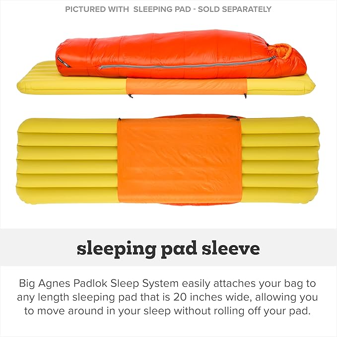 Big Agnes Kids & Youth Sleeping Bag – Ultralight Cold Weather Backpacking & Camping, Kids, Juniors, Teens, 20 Degrees