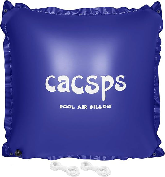 Pool Pillow for for Above Ground Pools, 4x4 Ft Pool Air Pillow for Closing Winter Pool Winterizing Kit for Ground Pool, 0.5mm PVC Material, 2X 16.5Ft Rope (Blue)