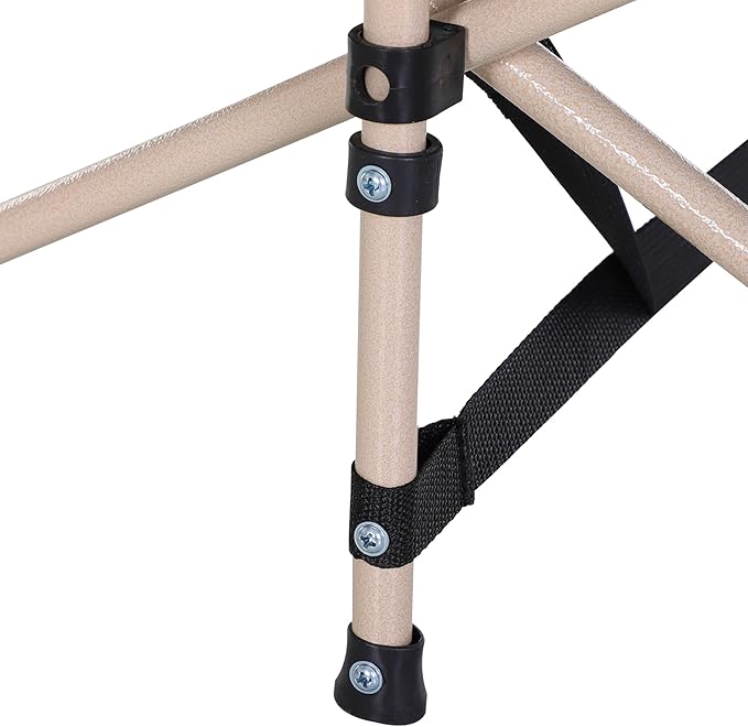 Outsunny Folding Camping Cot for Adults with Carry Bag, Side Pocket, Outdoor Portable Sleeping Bed for Travel, Camp, Vacation, 330 lbs. Capacity, Black