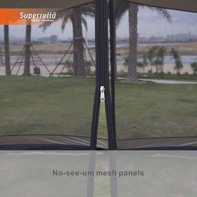 Screen House 13x9 Ft Canopy Tent Sun Shade Shelter Perfect for Outdoor Activities, Shale Gray