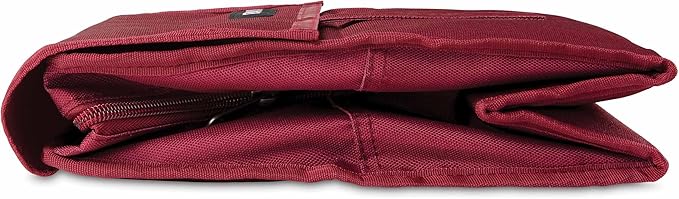 Packit® Freezable Lunch Bag, Ruby, Built with ECOFREEZE® Technology, Foldable, Reusable, Zip and Velcro Closure with Buckle Handle, Designed for Work Lunches and Fresh Lunch On the Go