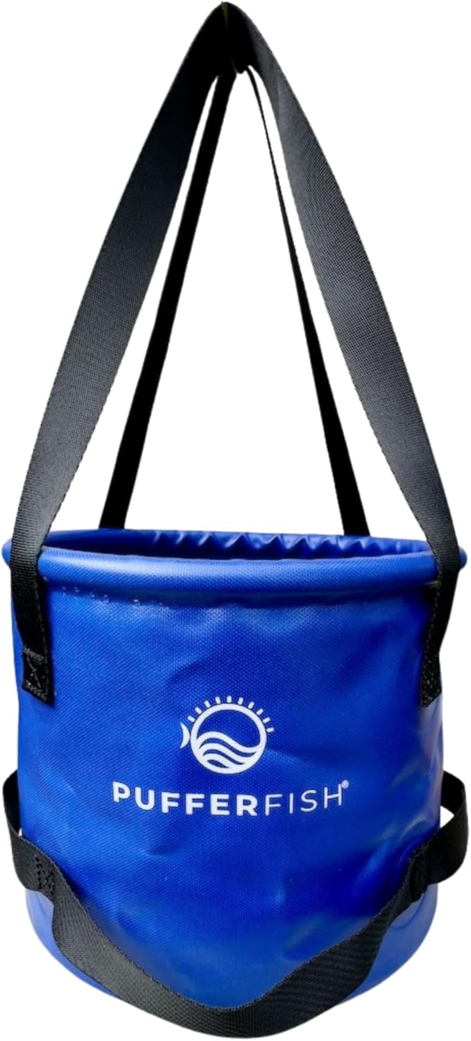 PUFFERFISH Better Bucket - Foldable Water Bucket for Sand Castles - Made from Recycled Plastic - Build Sand Castles with Ease (4L)