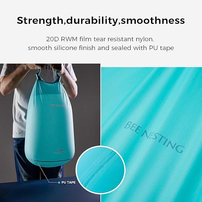 Bee Nesting Waterproof Dry Bag Lightweight Dry Sack Marine Dry Bags Suitable for swimming,kayaking,rafting boating, surfing, outdoor travel, mountaineering,hiking