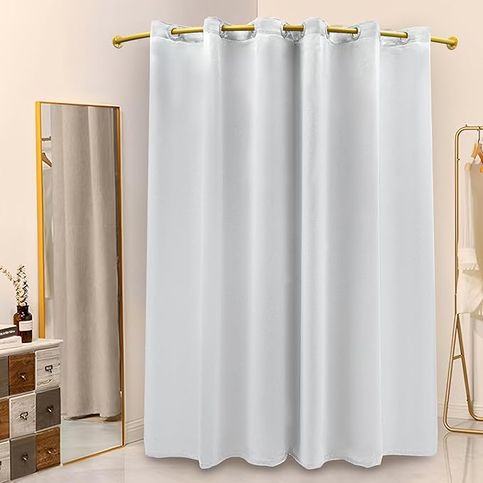 U-Dressing Room Privacy Protection Changing Room Divider - C-Shaped Room Divider (Grey, Large)