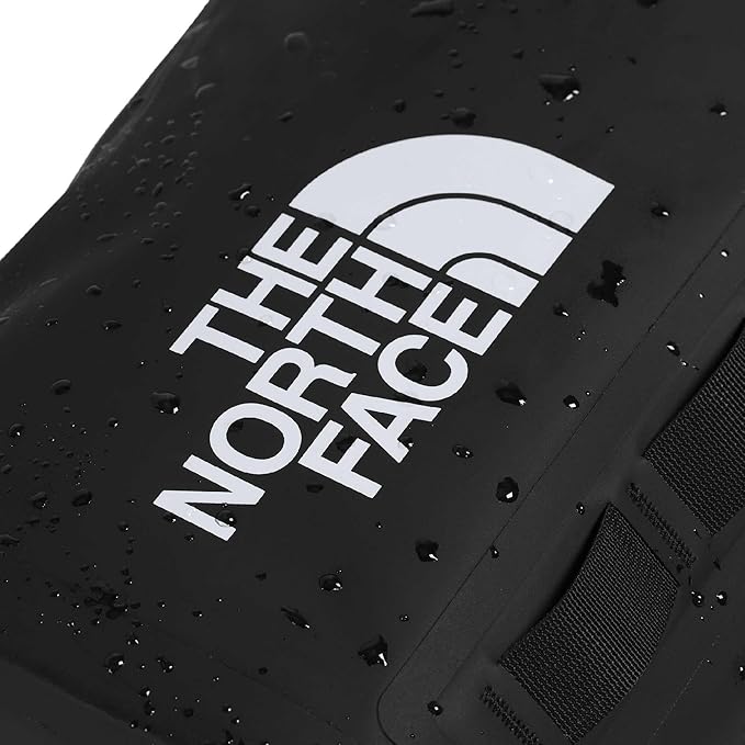 The North Face Base Camp Dry Bag - Roll-Top Waterproof Stuff Sack, Ideal for Camping Gear & Kayak Accessories, TNF Black/TNF White, 8 Liters