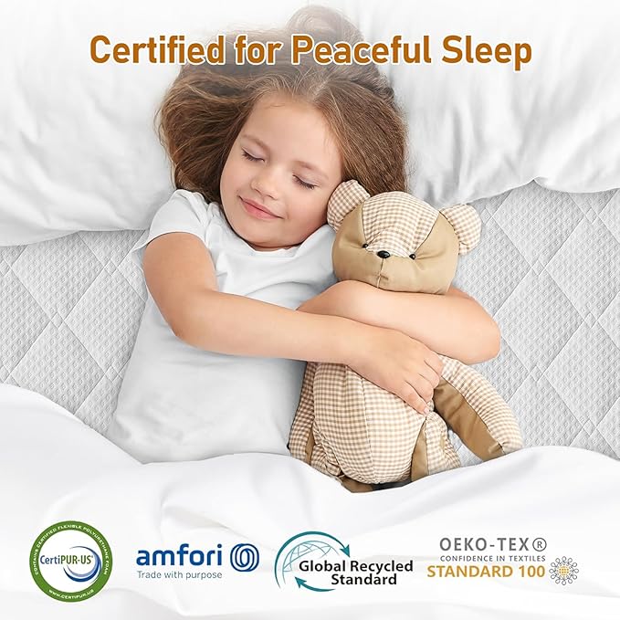 Extra Firm Mattress Topper Twin-XL: 3 Inch Dual Firmness Firm & Extra Firm Mattress Pad, High Density Support for Back Pain, Removeable Washable Zipper Cover, CertiPUR-US Oeko-TEX Certified, 80x38
