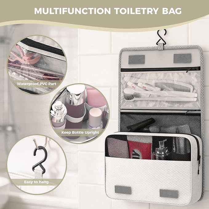 8-Piece Compression Packing Cubes for Travel, Ultralight Minimalist Luggage Organizer Set, Space Saving Design with Toiletries and Laundry Bag for Carry-On, Suitcase & Organized Travel - Beige