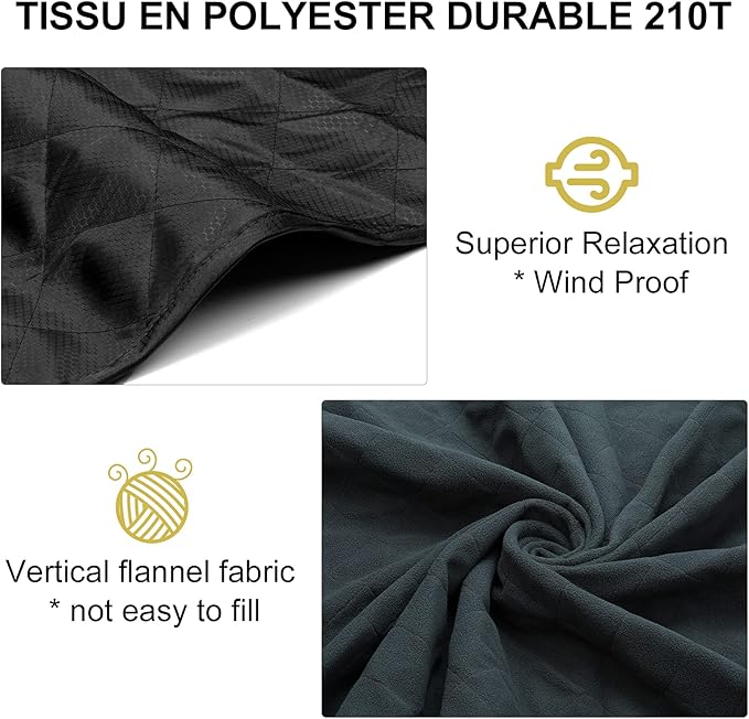 Forceatt Camping Blanket, 79" X 57" Large Outdoor Blanket, Sandproof, Waterproof for Outdoor Festivals, Beaches, Picnics, Stadium，Camping, Parks, Hiking, Travel, Family Suitable for 4 Seasons.