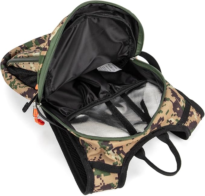Kids Hydration Backpack, Water Hiking Backpack for Boys or Girls with 1.5L Reservoir Bladder