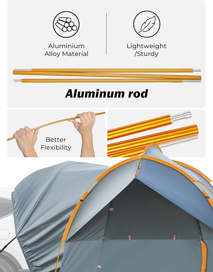 SUV Tent with Rainfly +SUV Air Mattress with Extender