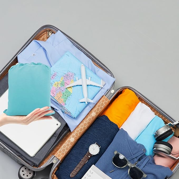 Sleeping Bag Liner,Travel Sheet & Adult Sleep Sack, Camping Sheets Travel Sleep Sack for Backpacking,Hotels & Hostels -Lightweight Single &Double Travel Sheet Camping Sheets