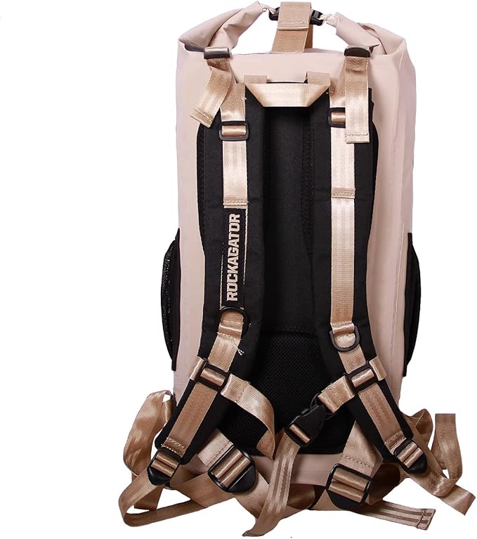 Rockagator Waterproof Backpack - HYDRIC Series Water Proof Floating Dry Bag River Pack (Desert Tan, 40 L)