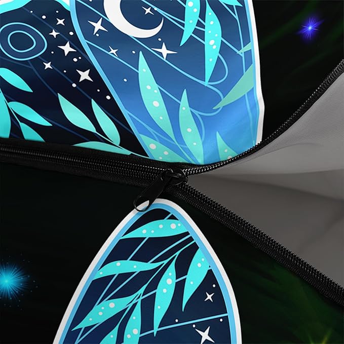 AILONEN Kawaii Puppy Sleeping Bag for Kids Boys Girls,Warm and Cool Weather,Lightweight,Waterproof Backpacking,Cartoon Cute Dog & Duck Animal Themed Blue Sleeping Bag for Camping