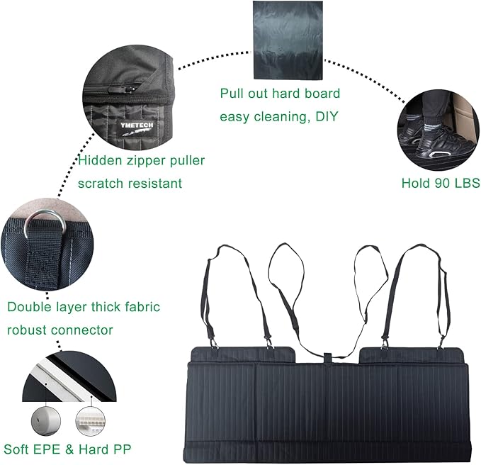 Non-Inflatable Car Mattress, Car Back Seat Extender, Portable SUV Mattress, Folding Car Bed Mattress, Car Camping Mattress Back Seat, Car Travel Camping Mattress for Sleeping