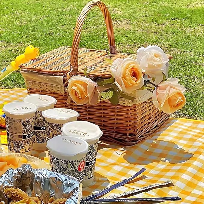 K Y KANGYUN Picnic Blanket | Beach Mat| Picnic Blankets for Indoor and Outdoor, 80" x 60" Sandproof Waterproof Larger Mats for Beach, Travel, Camping, Hiking, Park Grass,Handy Tote, Foldable.