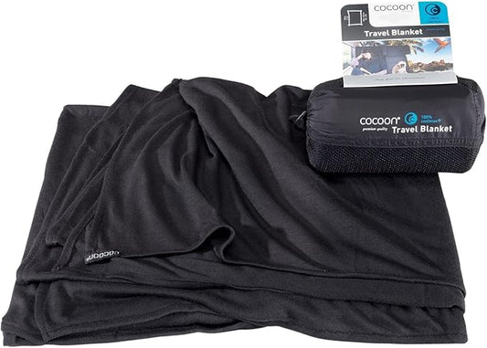 COCOON - Premium - Coolmax - Travel Blanket - Black