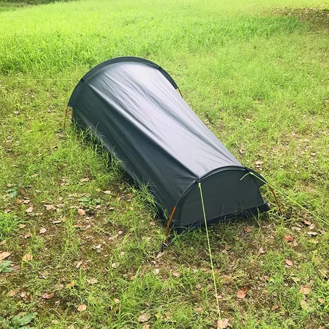 Backpacking Tent,HUIOP Backpacking Tent Outdoor Camping Sleeping Bag Tent Lightweight Single Person Tent