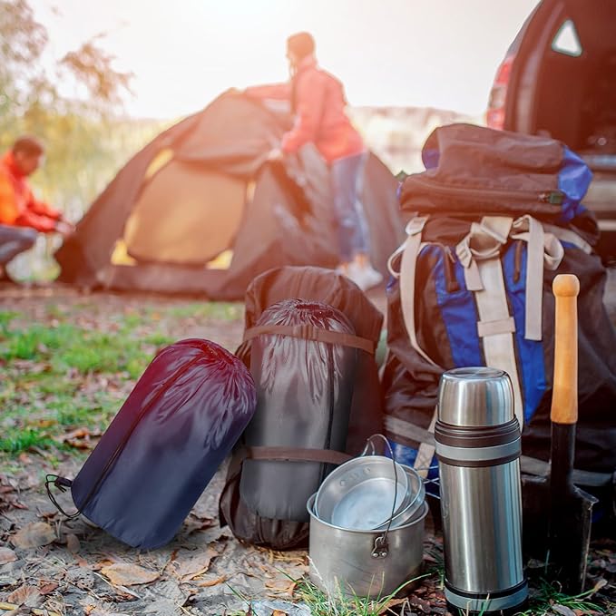 Tudomro 2 Pcs Camping Sleeping Bag for Adults, Lightweight Packable Waterproof Camping Gear Equipment to Keep Warm for Spring Summer Fall Indoor Outdoor Backpacking Hiking Travel