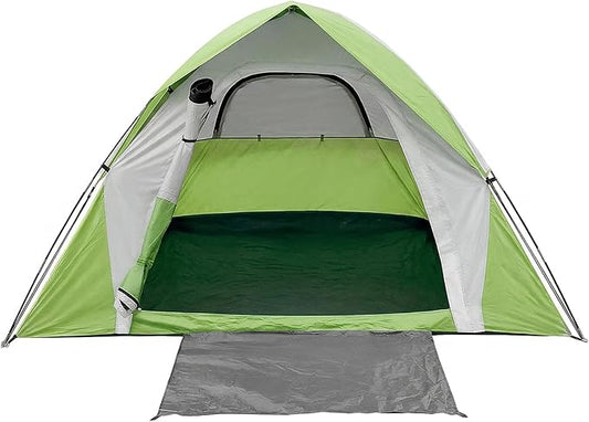 XL 4 Person Dome Camping Tent, Double Layer Waterproof, Removable Rain Fly, for Outdoor Hiking, Fishing