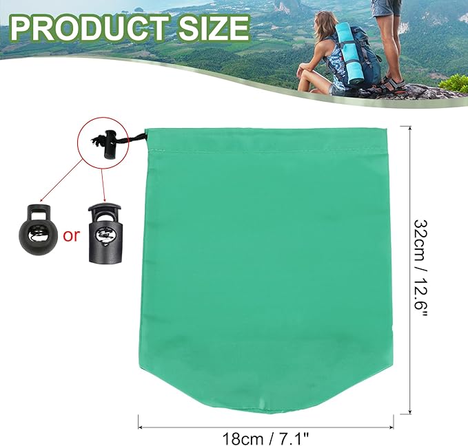 PATIKIL Stuff Sack, Waterproof Outdoor Storage Sack Portable Drawstring Dust Flap Bags Lightweight Sleeping Bag for Camping Hiking Travel