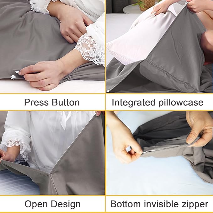 Sleeping Bag Liner, Ultralight Travel Sheet with Zipper and Compact Carry Bag, Portable Sleeping Camping Sheet, Soft Sleeping Bag Sack for Hotel, Hiking, Tenting, Camping