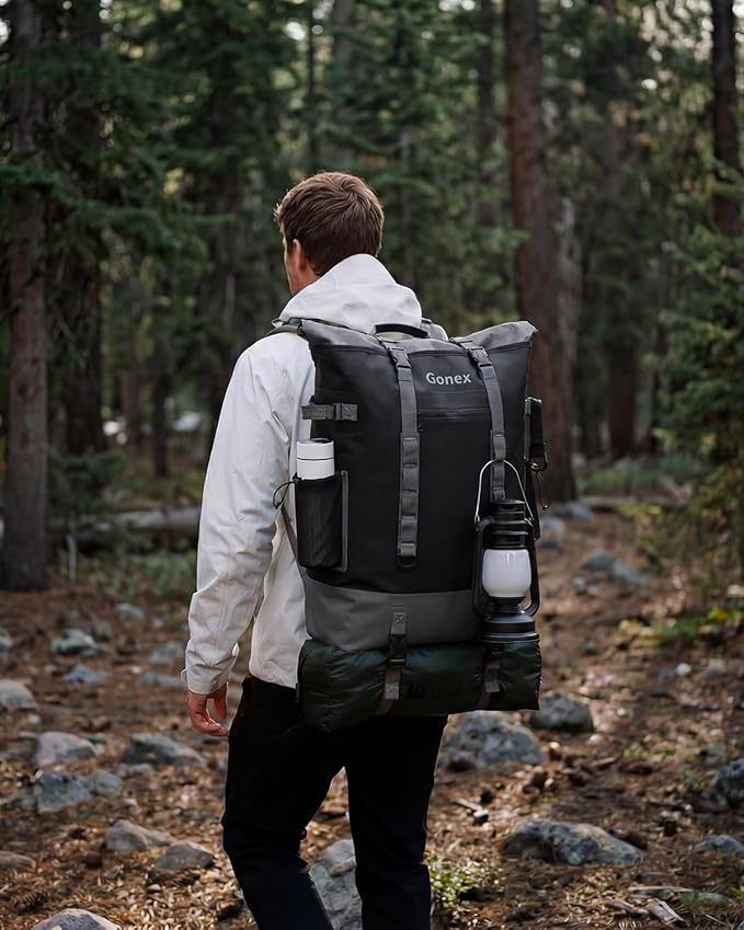 Gonex Cooler Backpack, 40 Can Insulated Soft Backpack Cooler Bag for Men Women, Waterproof Nylon TPU Cooler Backpack for Beach, Picnic, Lunch and Camping