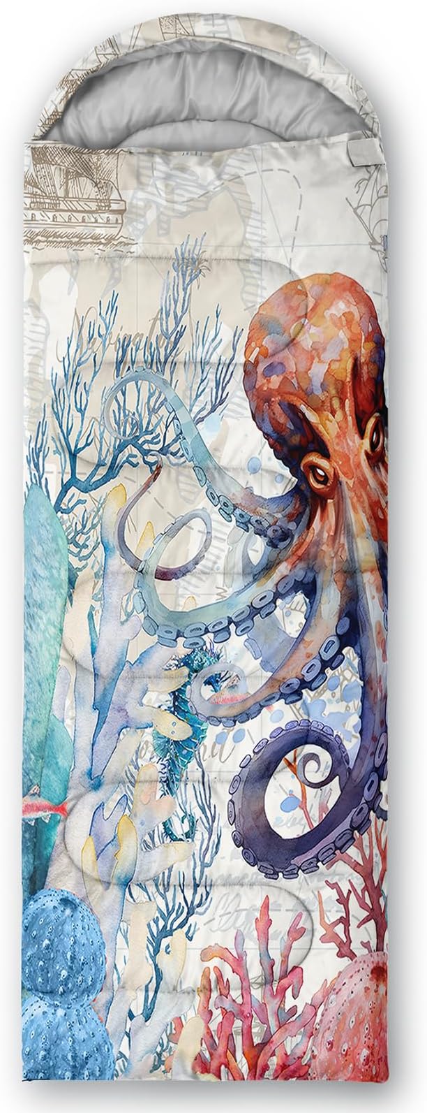 AILONEN Girls Pink Camping Sleeping Bags,Lightweight & Waterproof,3 Season Warm & Cool Weather,Cute Bow Duck Print Sleeping Bags for Kids,Girls,Adults Travelling,Outdoors