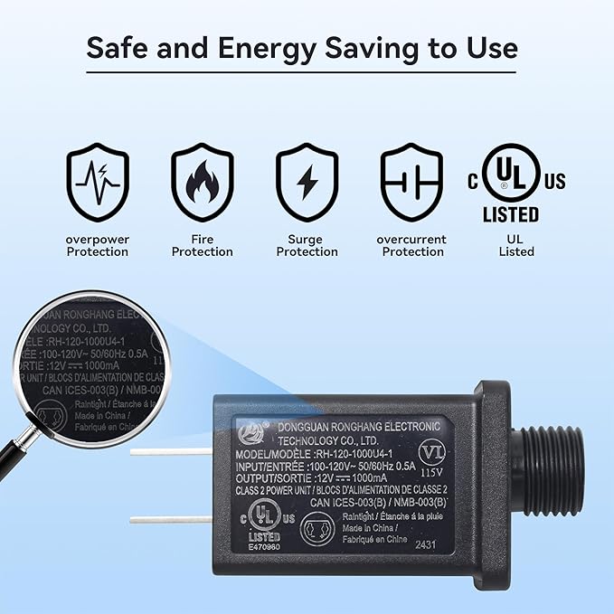 Holiday Inflatable Replacement Accessories Including Plastic Stakes Tether Hook and 1A Transformer Replacement Yard Inflatable Accessories Holiday Inflatable Decorations for Garden and Home Lawn